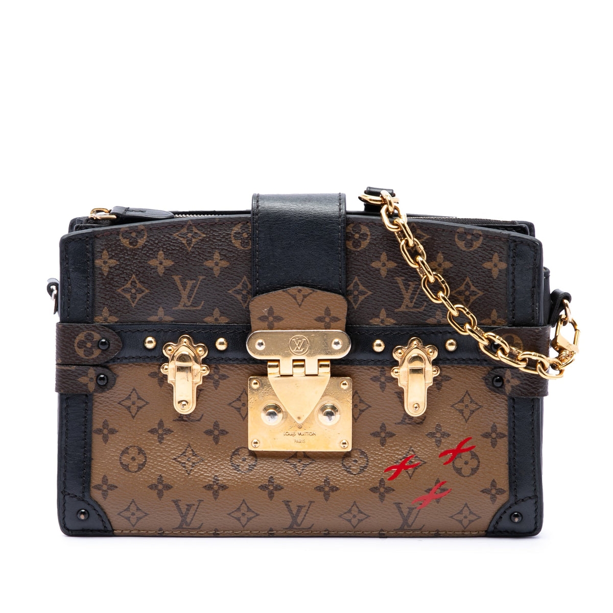 Louis Vuitton Monogram Reverse Trunk Clutch