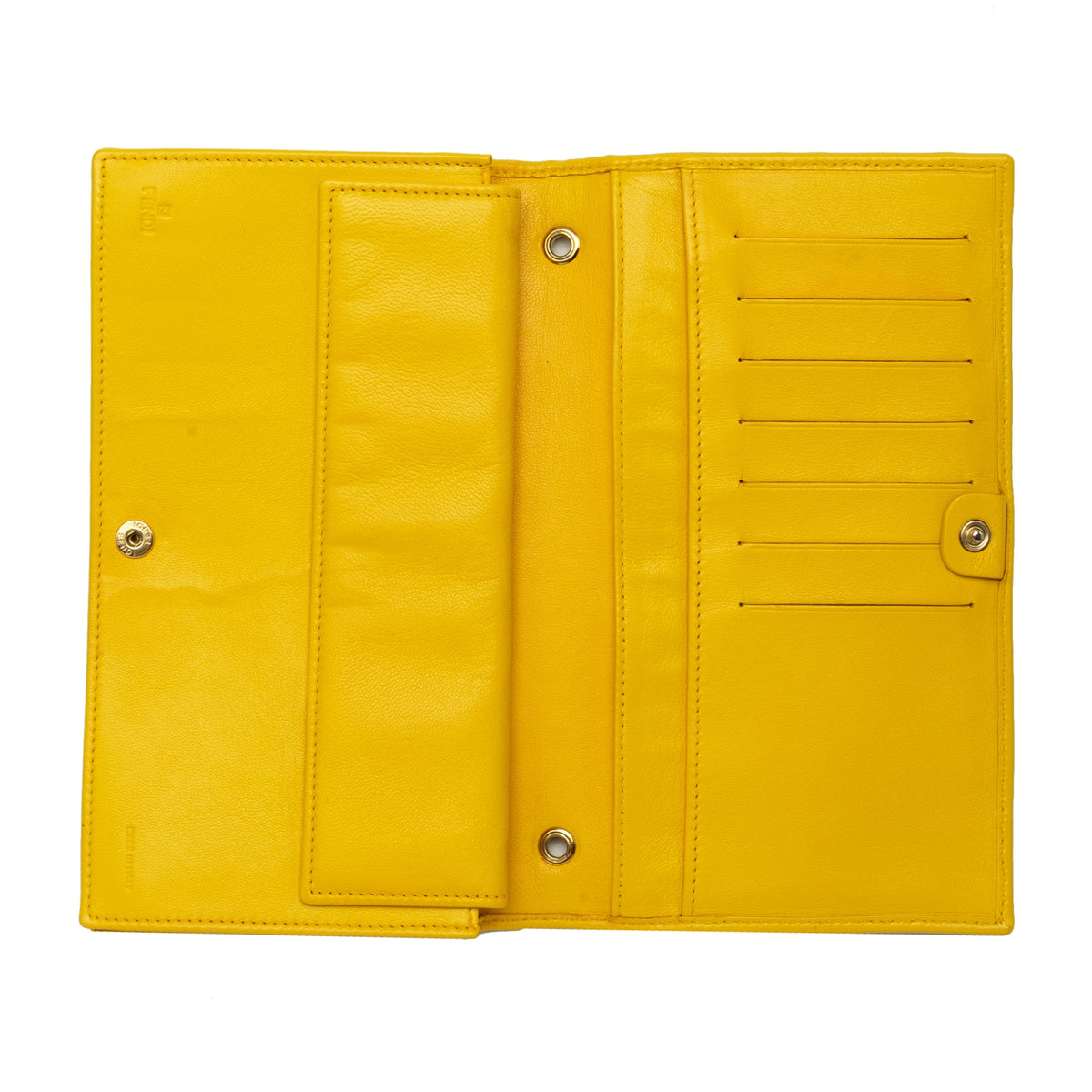Fendi Embossed Nappa Logo Chain Clutch