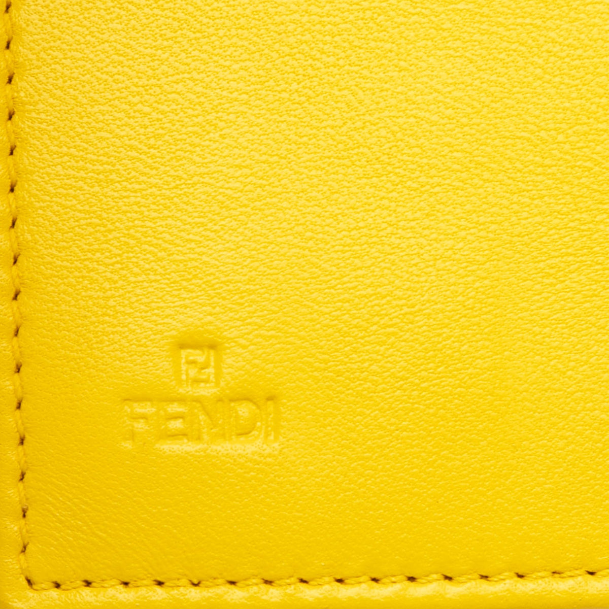 Fendi Embossed Nappa Logo Chain Clutch