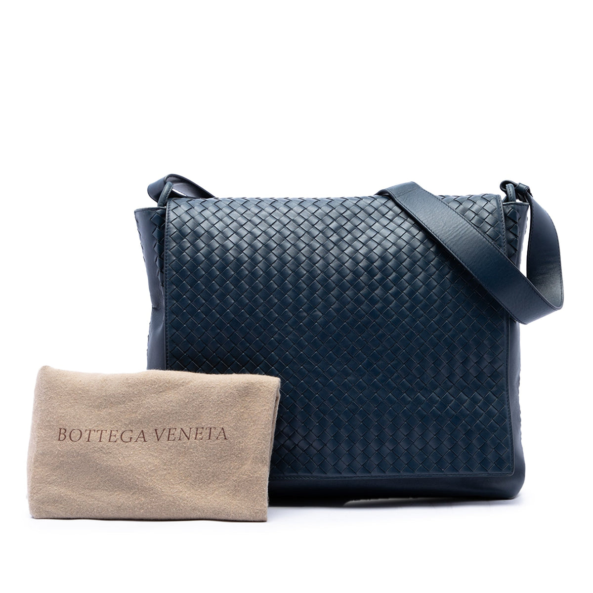 Bottega Veneta Nappa Intrecciato Flap Crossbody