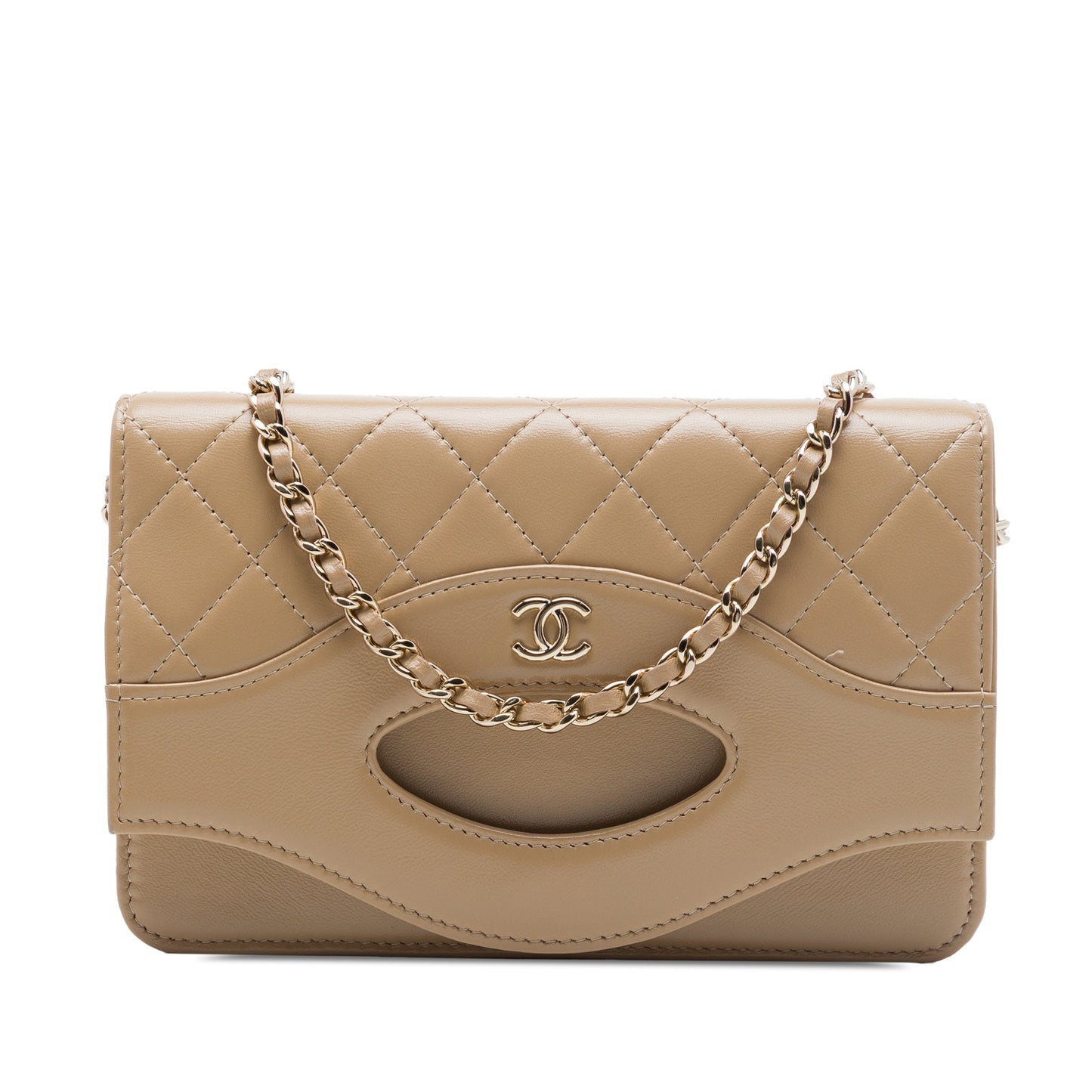 Chanel Quilted Shiny Lambskin 31 Wallet On Chain