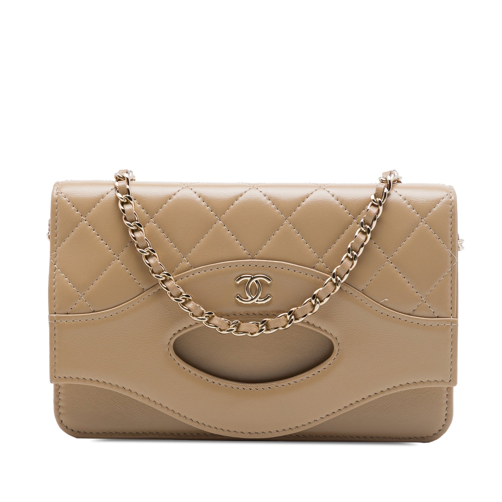 Chanel Quilted Shiny Lambskin 31 Wallet On Chain