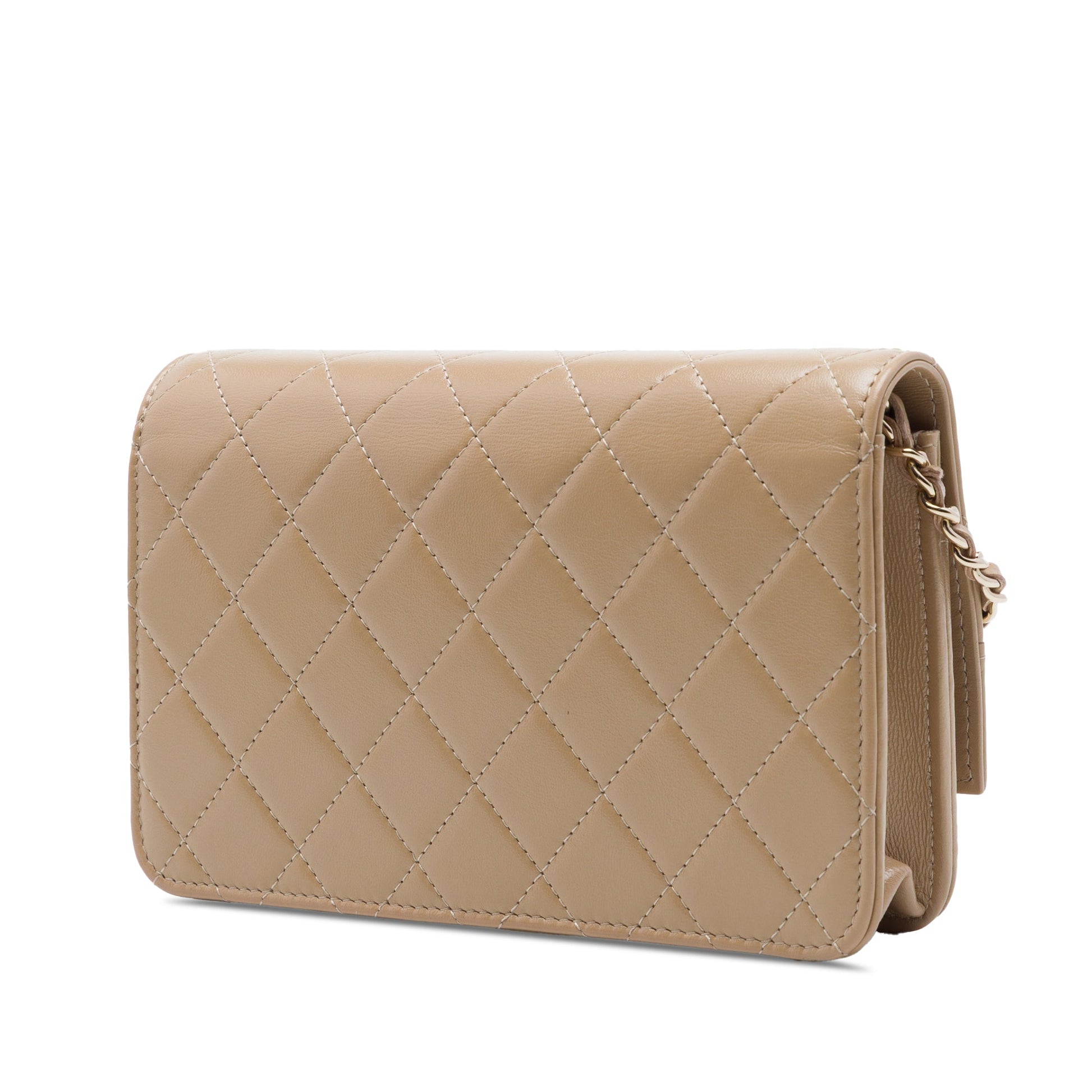 Chanel Quilted Shiny Lambskin 31 Wallet On Chain