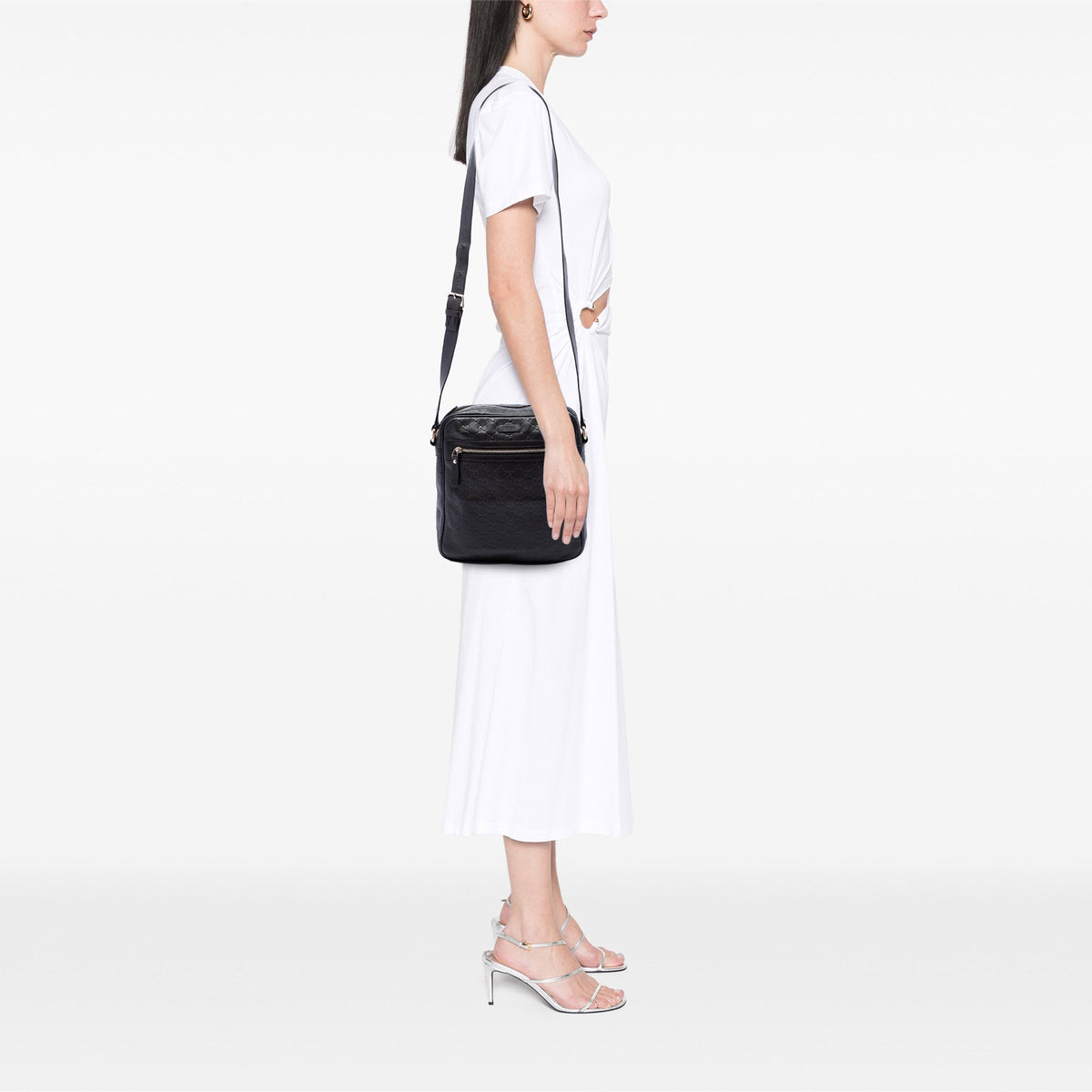 Gucci Guccissima Crossbody — Brown