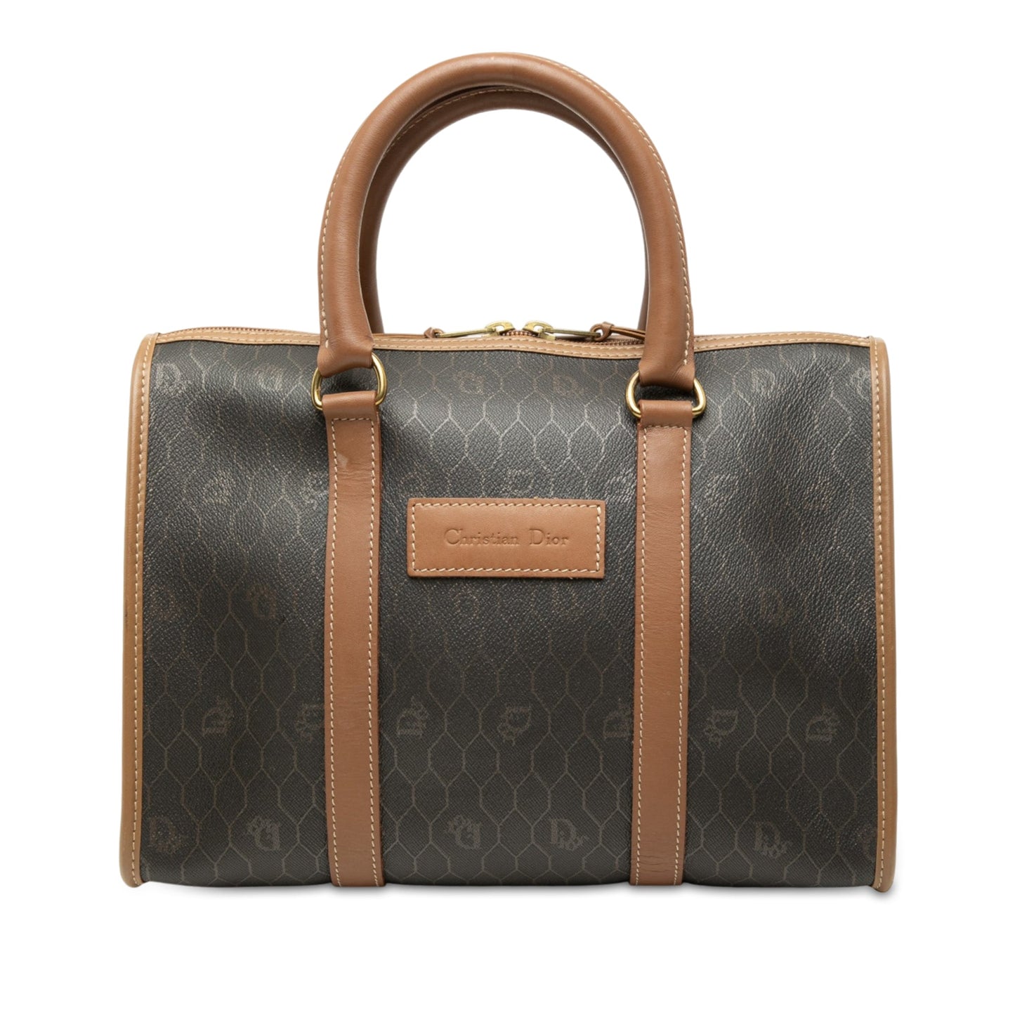 Dior Honeycomb Coated Canvas Boston Bag