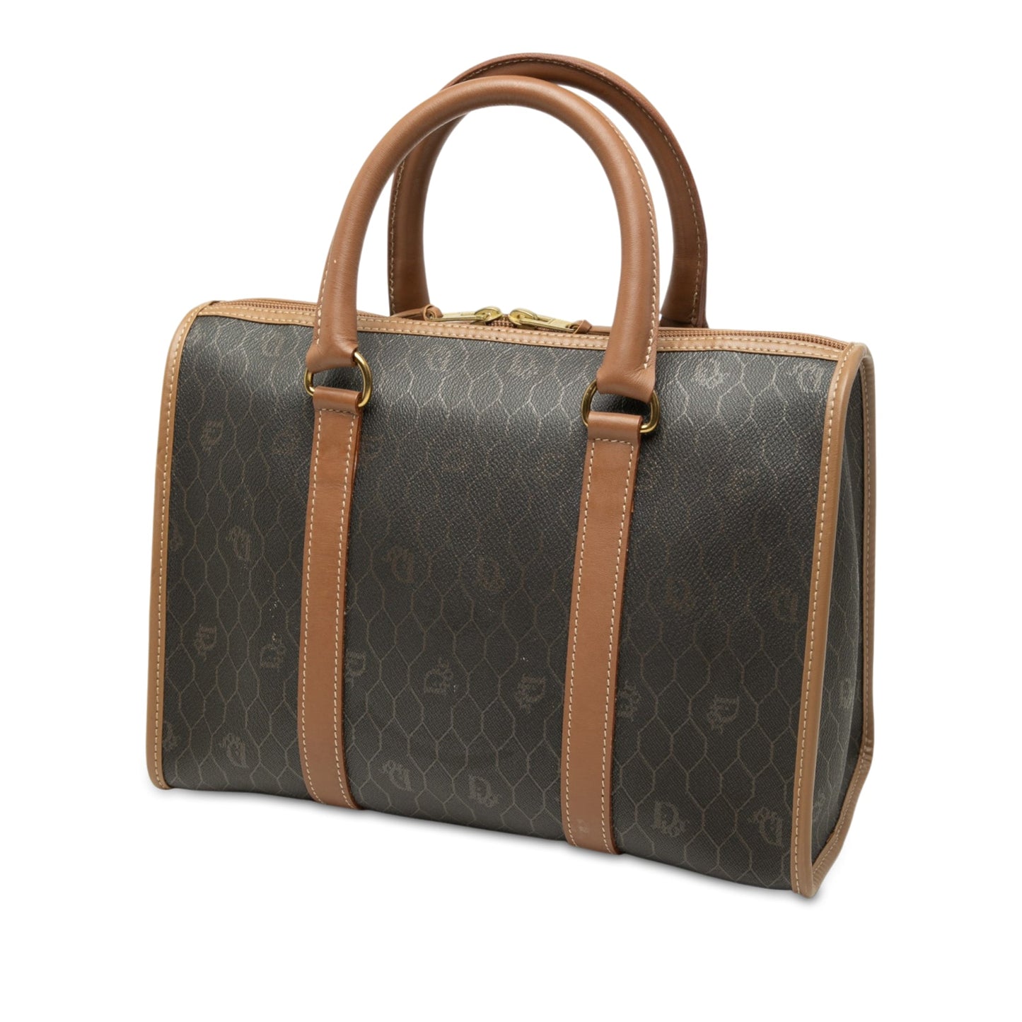 Dior Honeycomb Coated Canvas Boston Bag