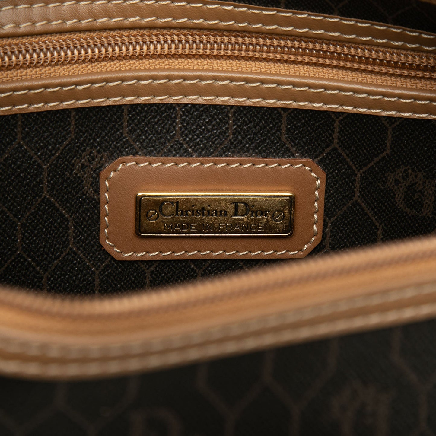 Dior Honeycomb Coated Canvas Boston Bag