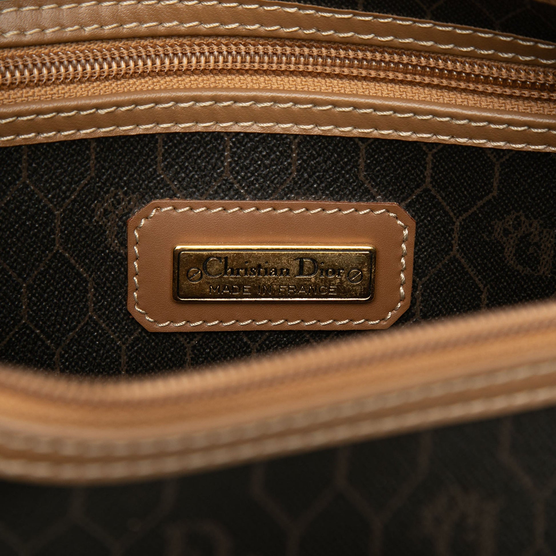 Dior Honeycomb Coated Canvas Boston Bag