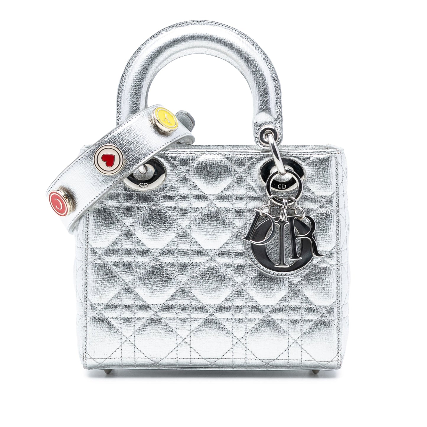 Dior Small Metallic Grained Calfskin Cannage My ABCDior Lady Dior