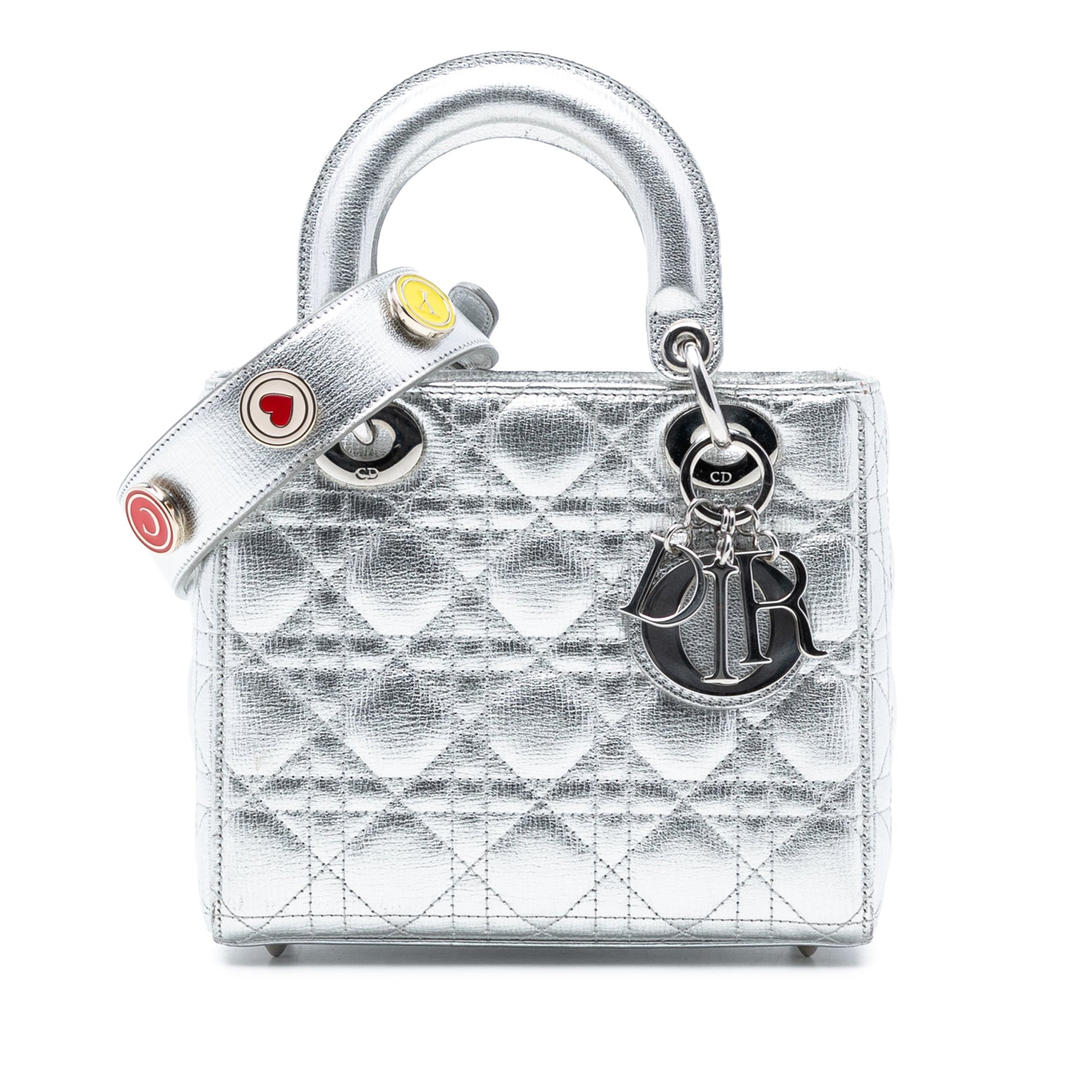 Dior Small Metallic Grained Calfskin Cannage My ABCDior Lady Dior