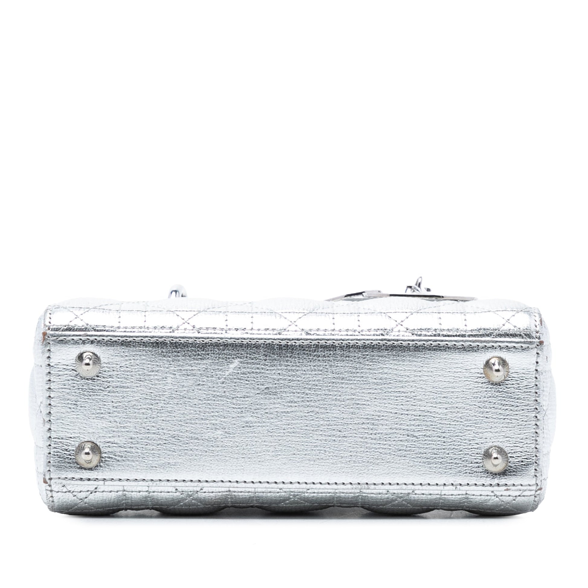 Dior Small Metallic Grained Calfskin Cannage My ABCDior Lady Dior