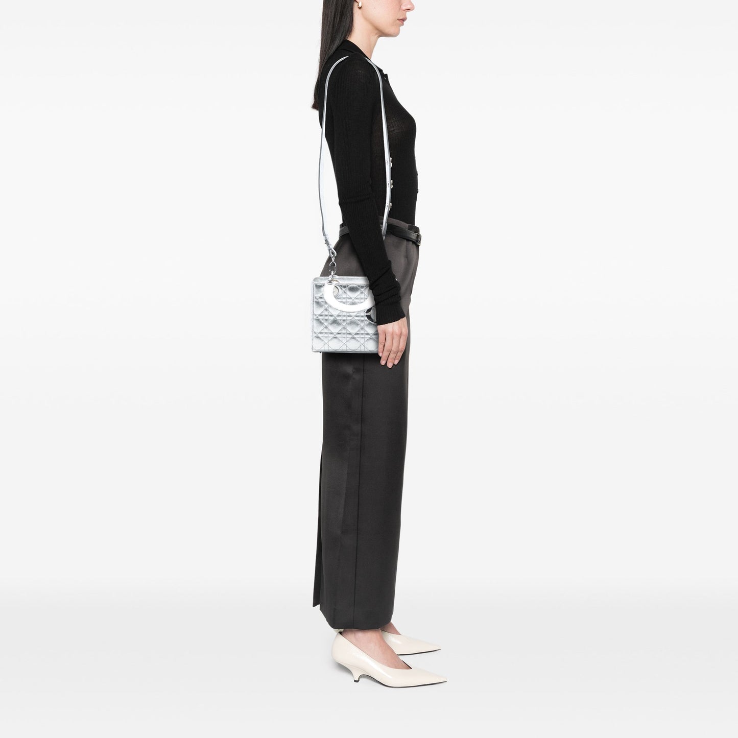 Dior Small Metallic Grained Calfskin Cannage My ABCDior Lady Dior