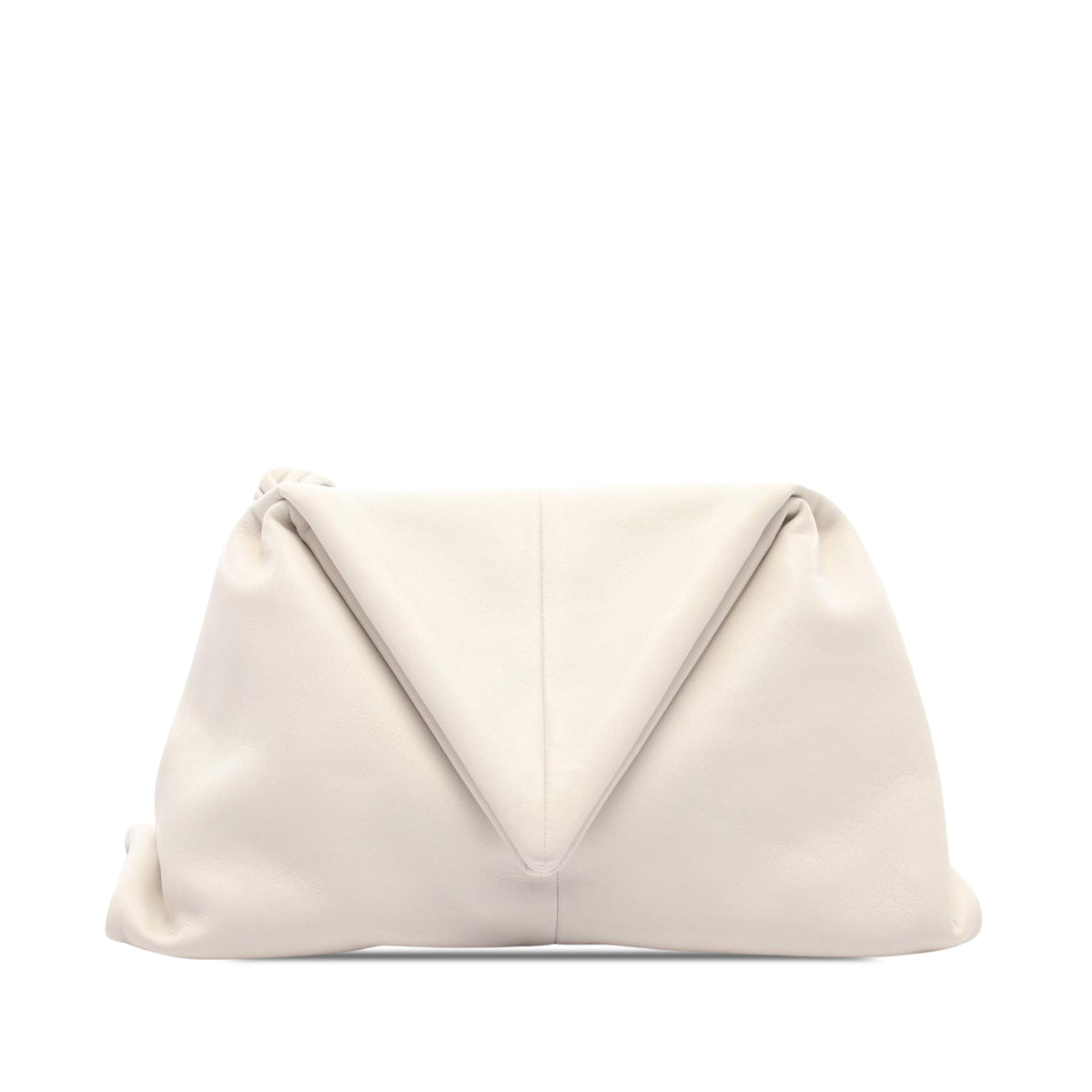 Bottega Veneta Leather BV Trine Angular Clutch