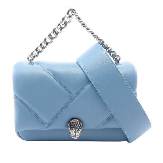 Bvlgari Mini Leather Serpenti Cabochon Satchel