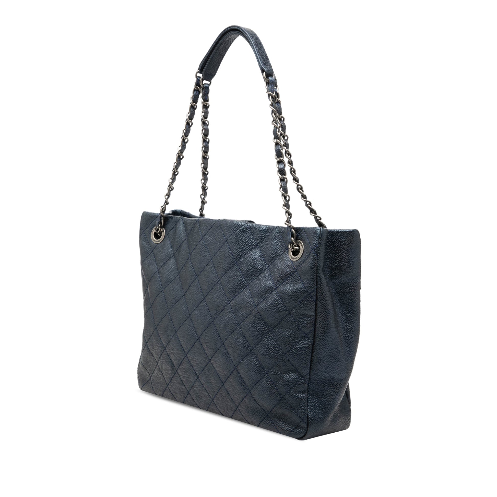Chanel Medium Caviar Iridescent Chic Shopping Tote