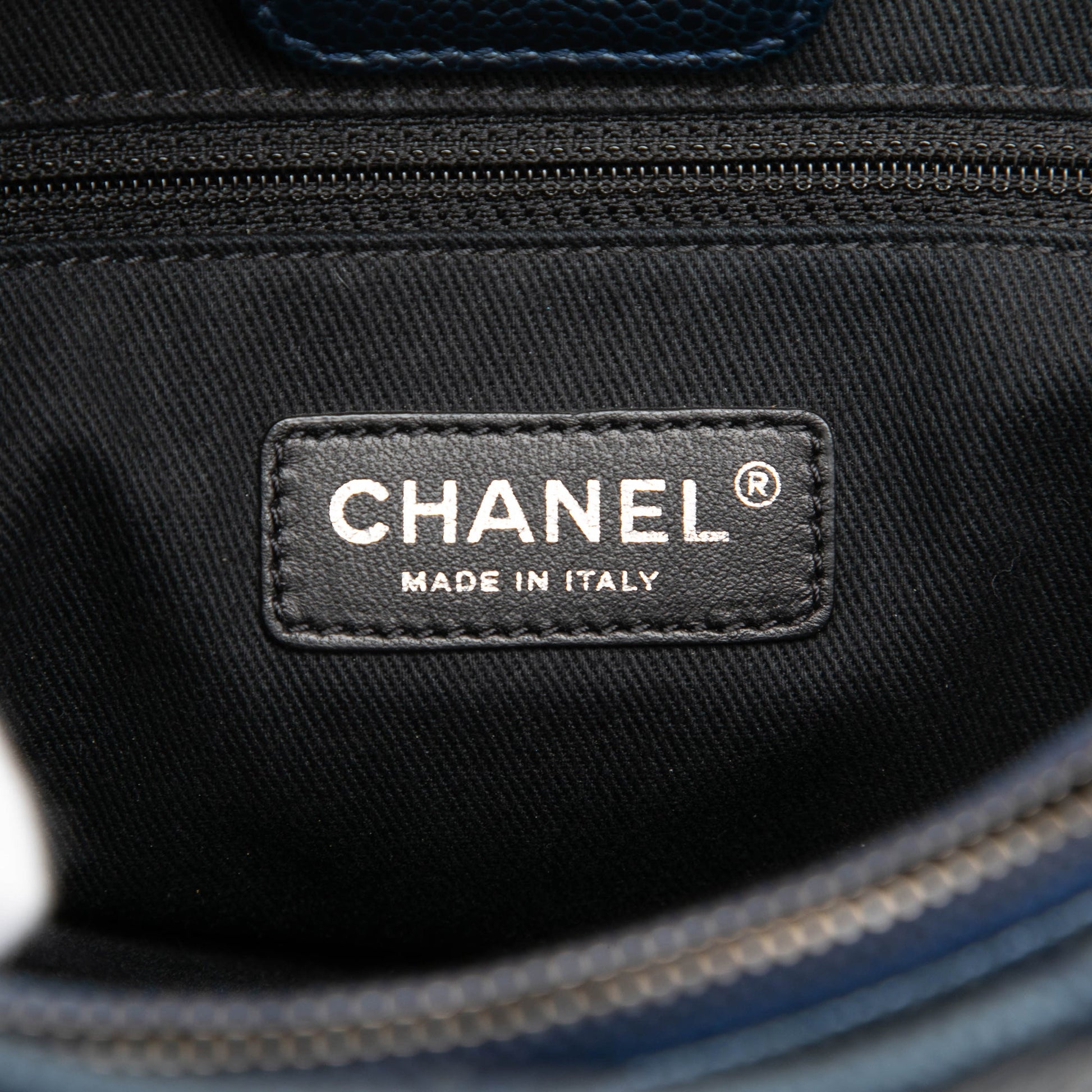 Chanel Medium Caviar Iridescent Chic Shopping Tote