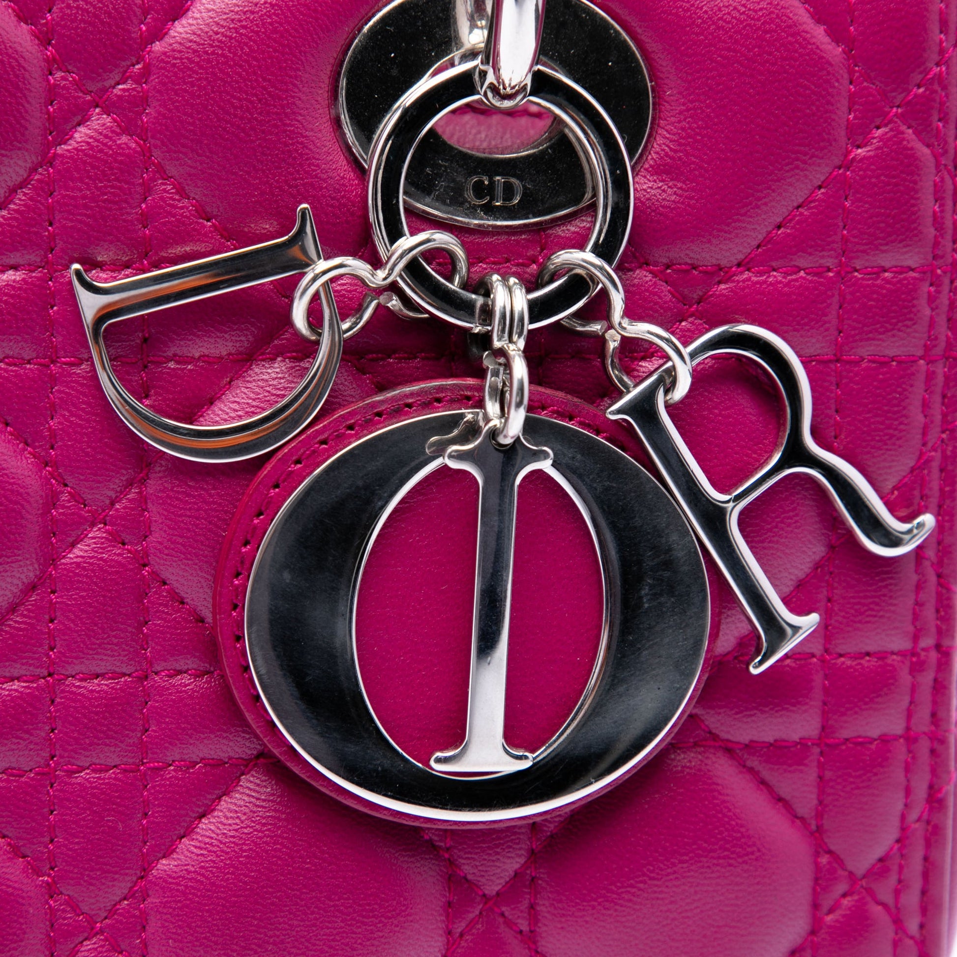 Dior Medium Lambskin Cannage Lady Dior