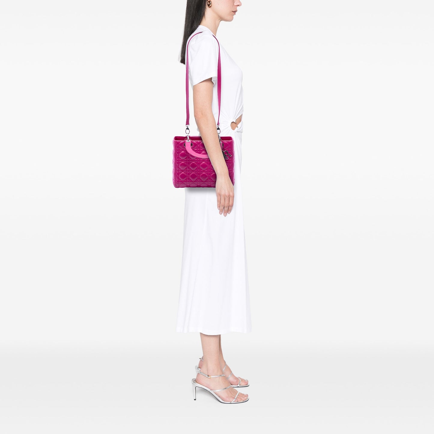 Dior Medium Lambskin Cannage Lady Dior