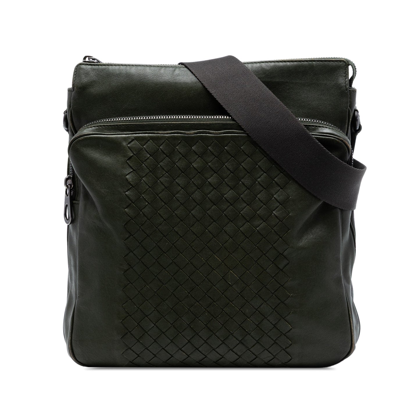 Bottega Veneta Intrecciato Trimmed Nappa Crossbody
