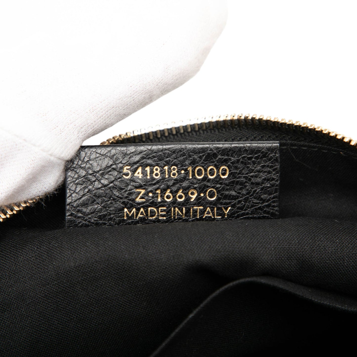 Balenciaga Lambskin Motocross Giant 12 Zip Around Flat Clutch
