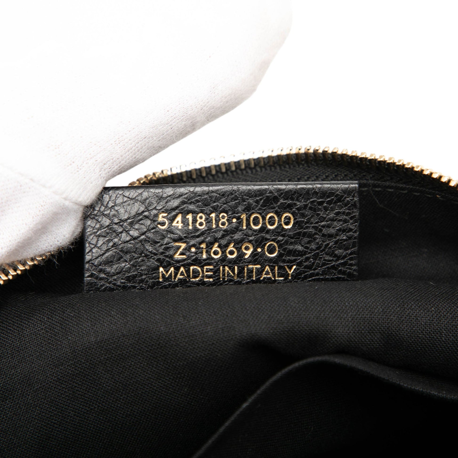 Balenciaga Lambskin Motocross Giant 12 Zip Around Flat Clutch