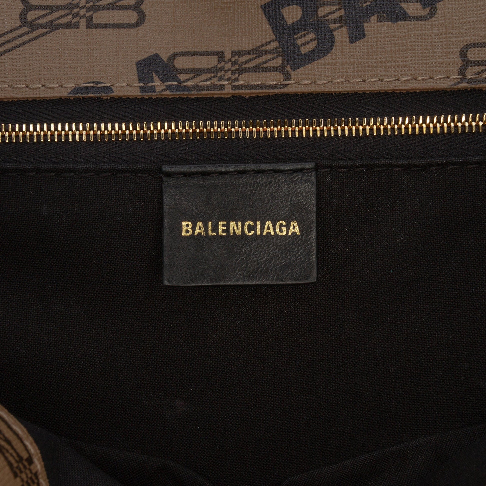 Balenciaga BB Monogram Coated Canvas Signature Shopper M