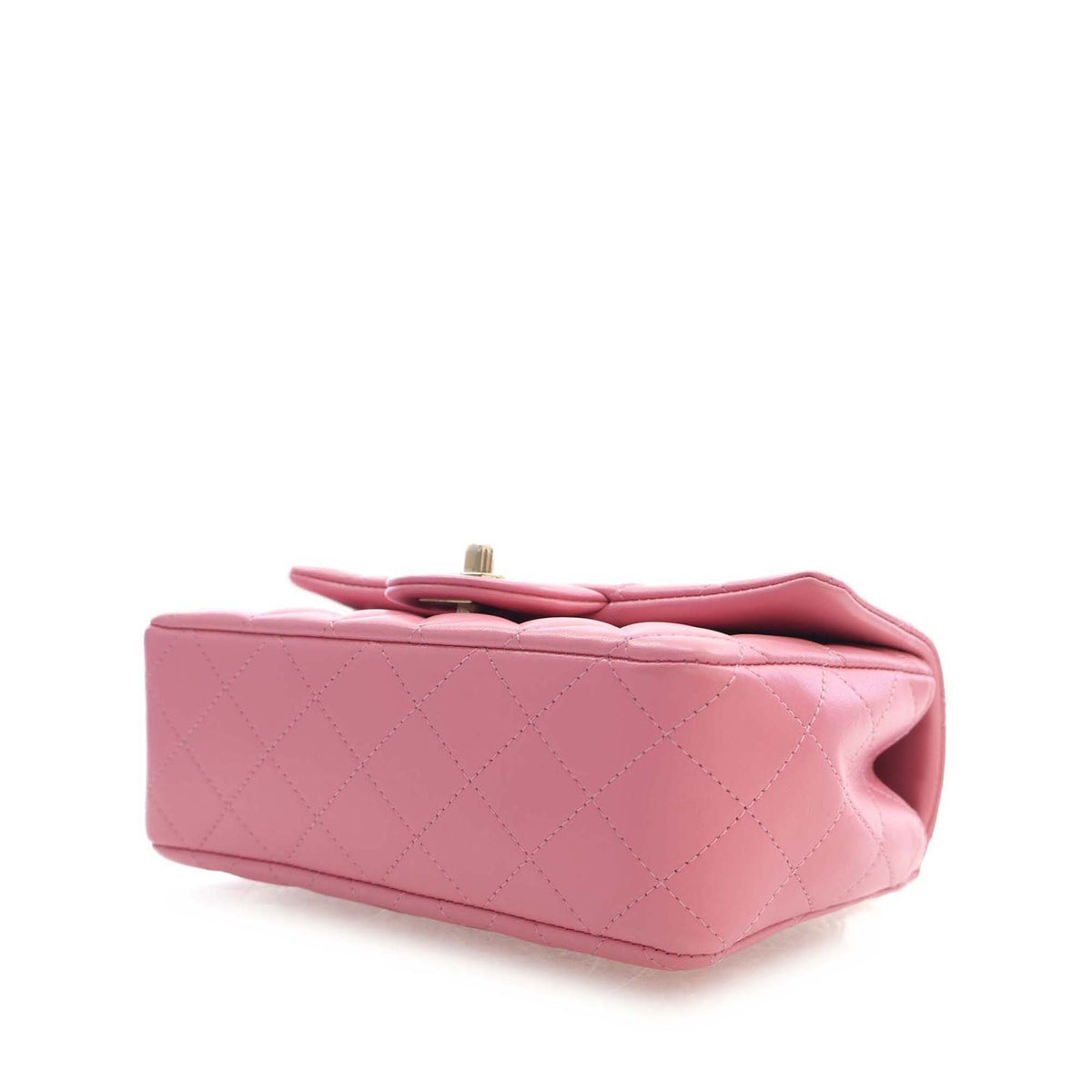 Chanel Mini Rectangular Classic Lambskin Top Handle Flap