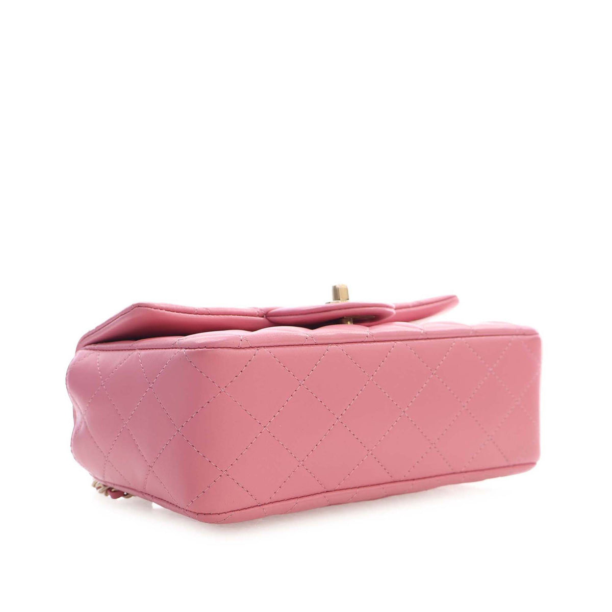 Chanel Mini Rectangular Classic Lambskin Top Handle Flap