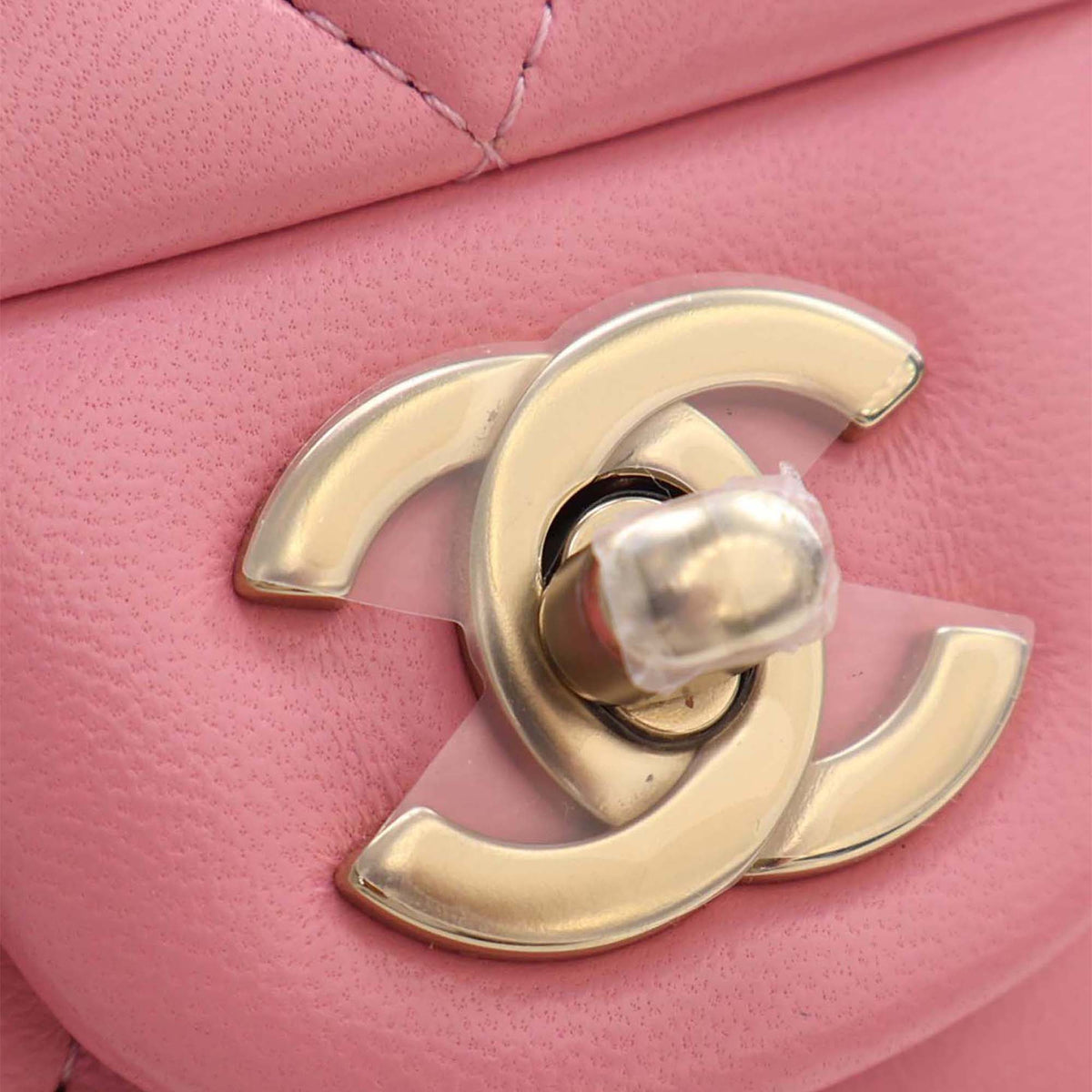 Chanel Mini Rectangular Classic Lambskin Top Handle Flap