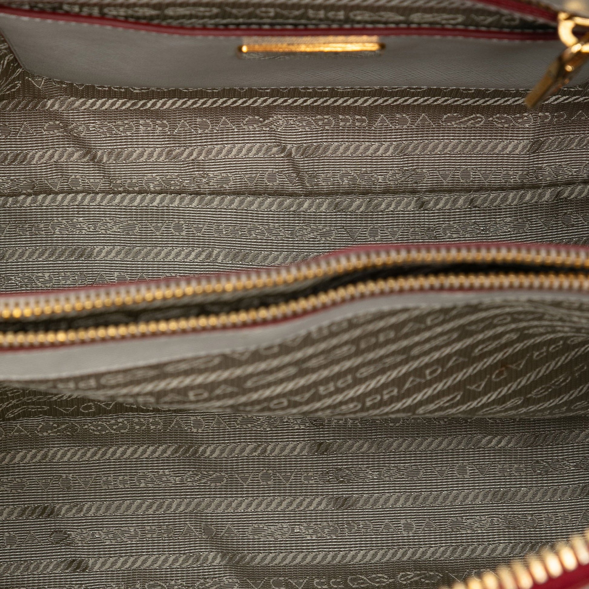Prada Medium Bicolor Saffiano Lux Promenade Satchel