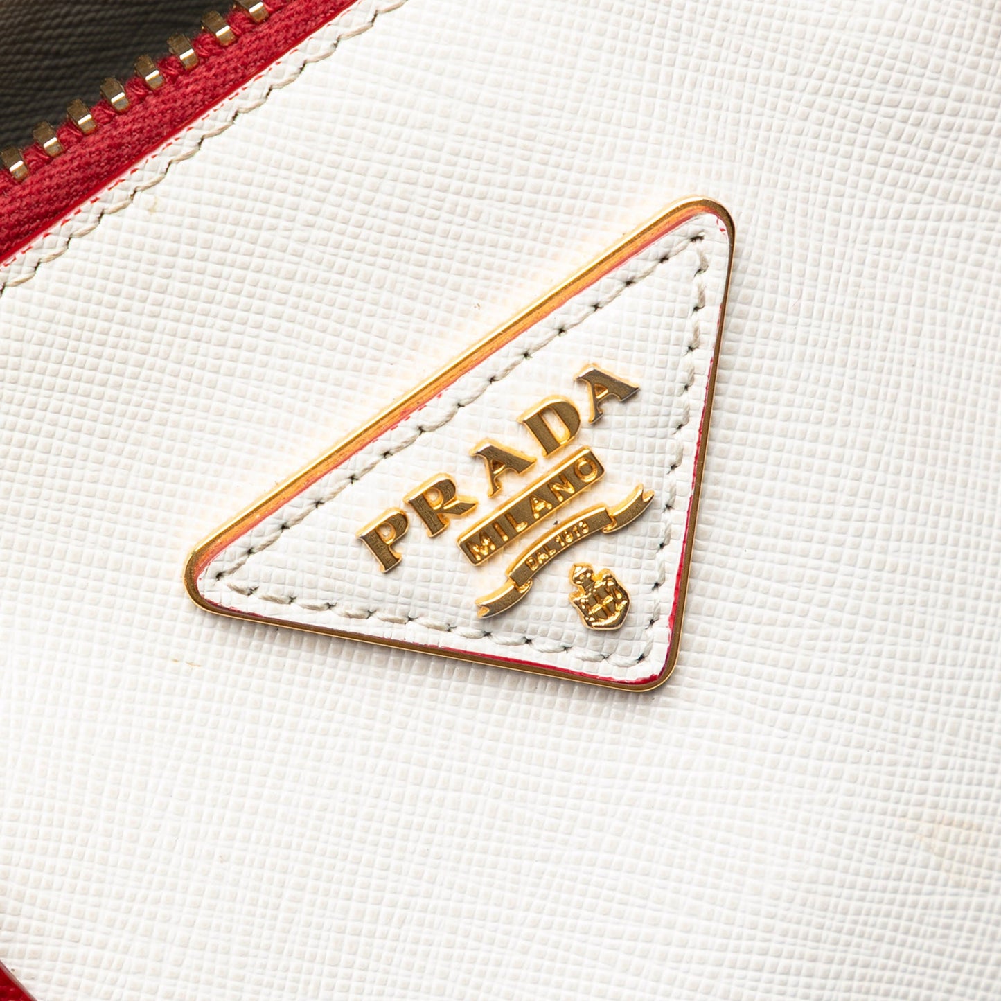 Prada Medium Bicolor Saffiano Lux Promenade Satchel