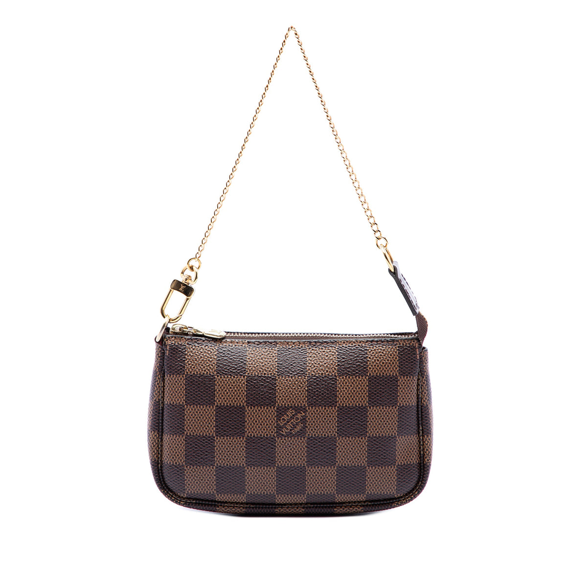 Louis Vuitton Damier Ebene Mini Pochette Accessoires — Brown