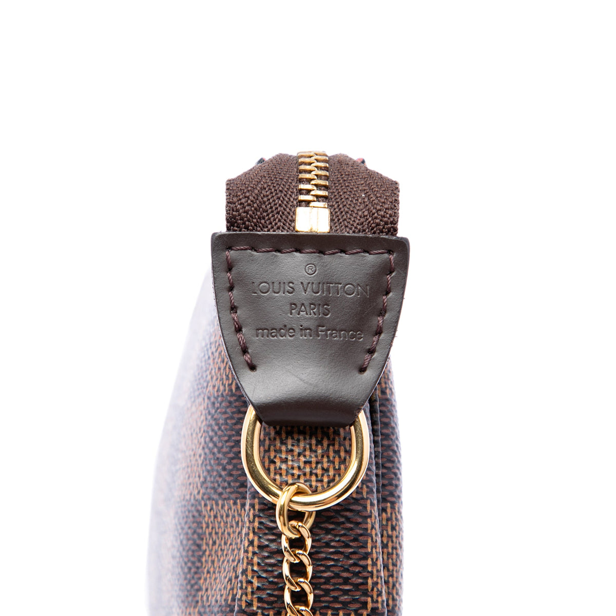Louis Vuitton Damier Ebene Mini Pochette Accessoires — Brown