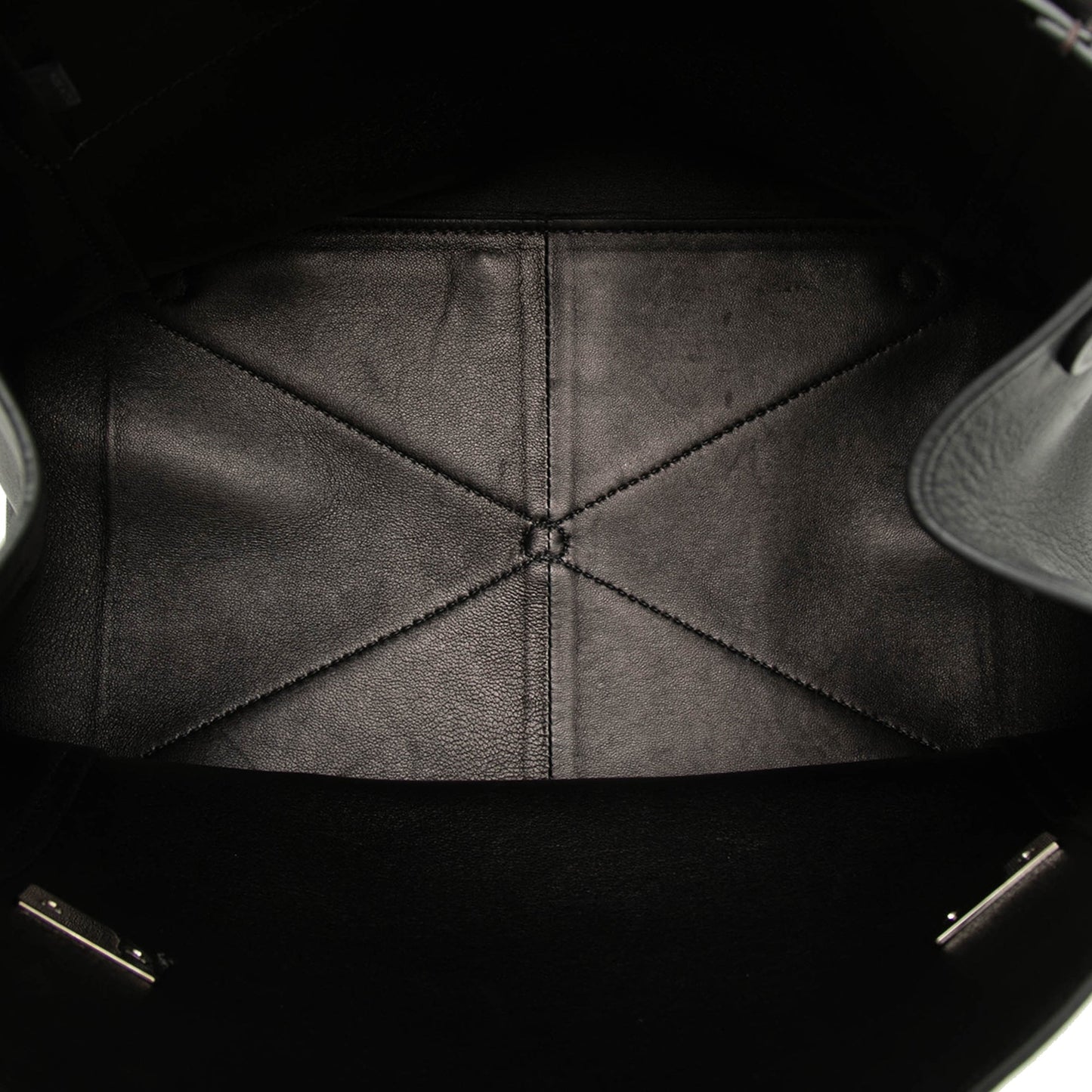 Prada Bicolor Soft Calf Double Turnlock Satchel