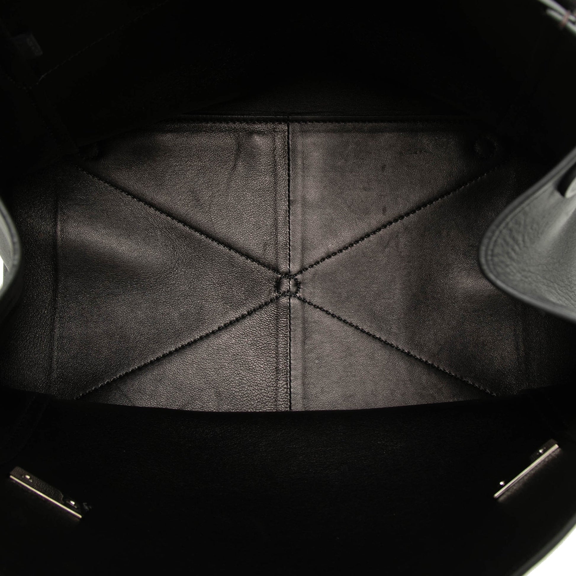 Prada Bicolor Soft Calf Double Turnlock Satchel