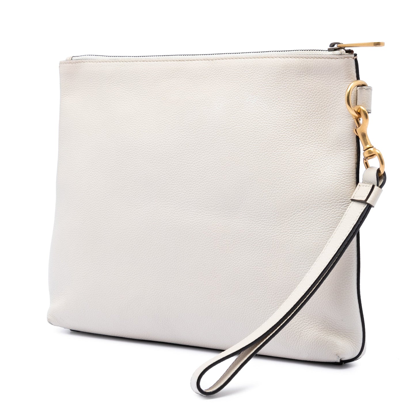 Leather Logo Clutch