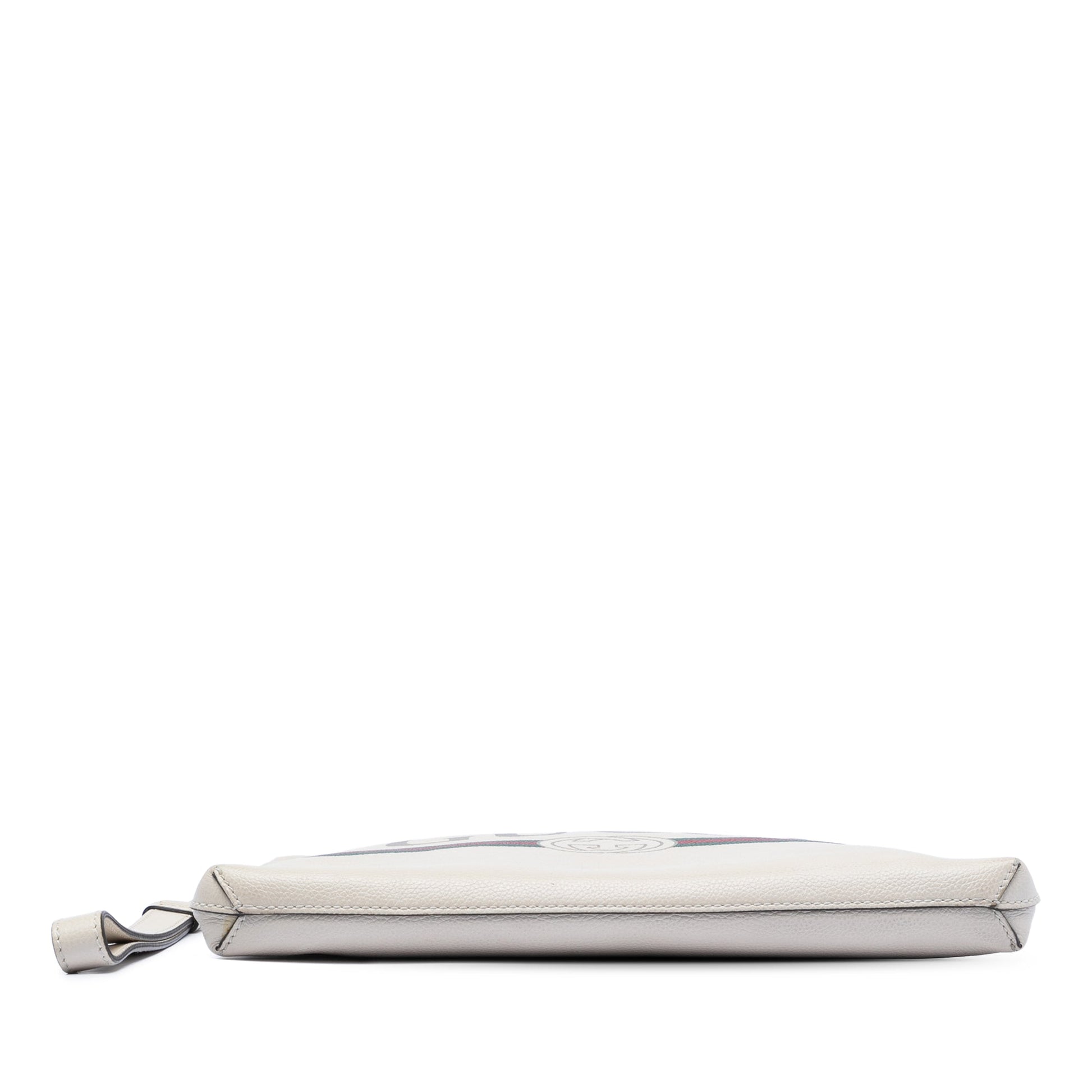 Leather Logo Clutch