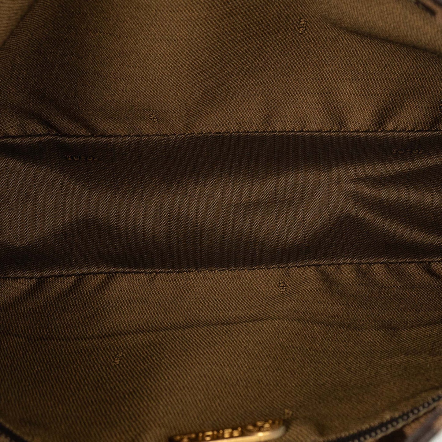 Fendi Zucca Canvas Shoulder Bag
