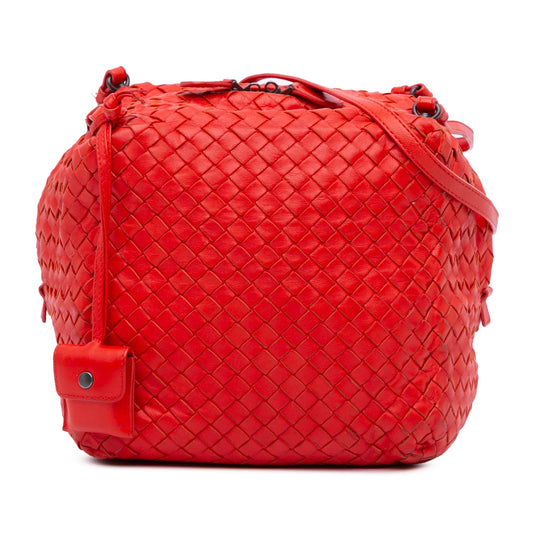 Bottega Veneta Nappa Intrecciato Cube Shoulder Bag