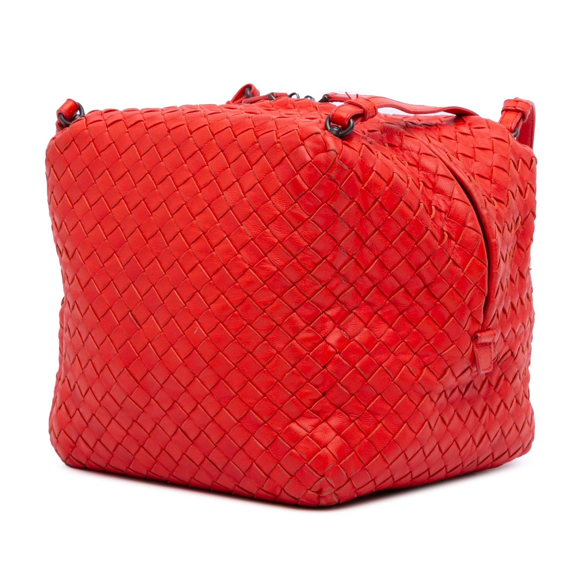 Bottega Veneta Nappa Intrecciato Cube Shoulder Bag
