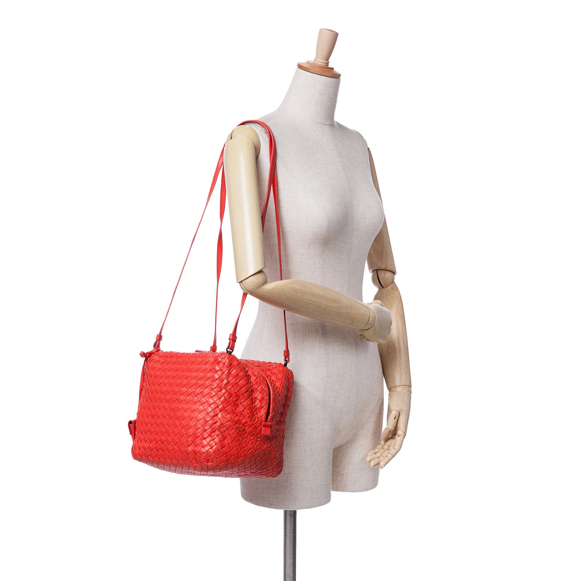 Bottega Veneta Nappa Intrecciato Cube Shoulder Bag