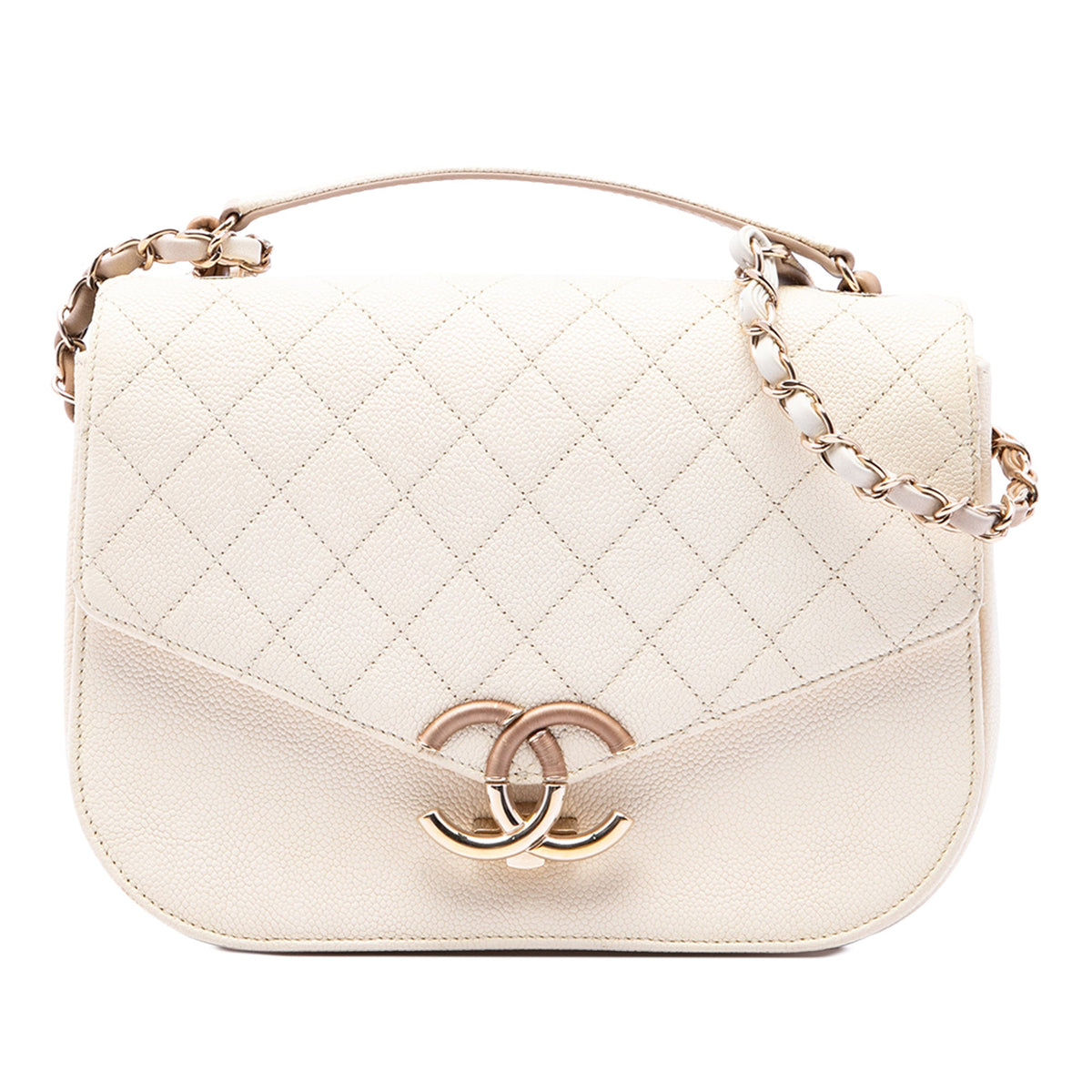 Chanel Medium Caviar Paris Cuba Thread Around Flap — Brown