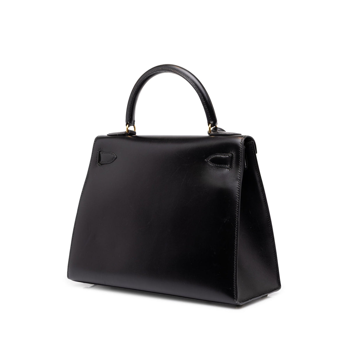Hermès Box Calf Kelly Sellier 28 — Black