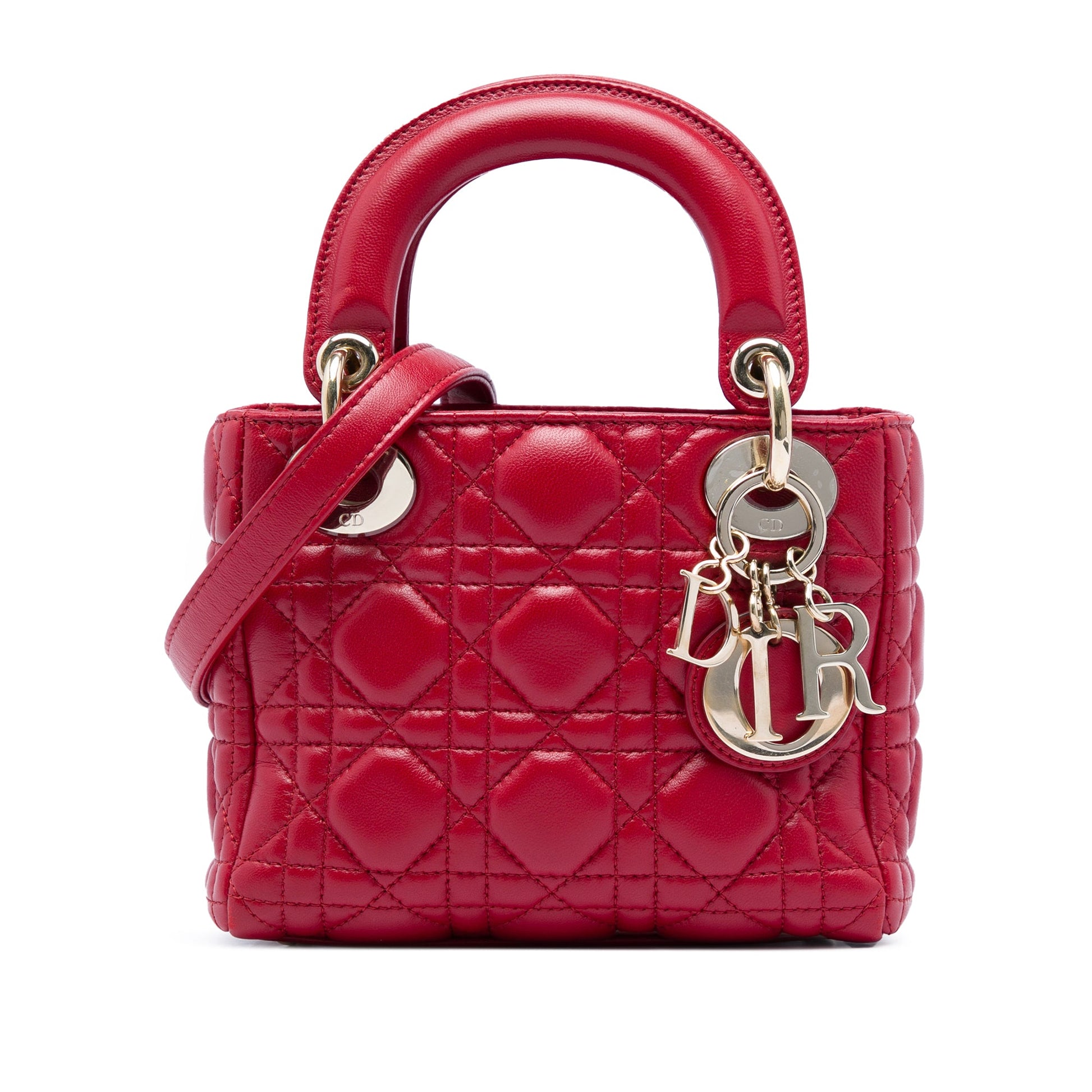 Dior Mini Lambskin Cannage Lady Dior
