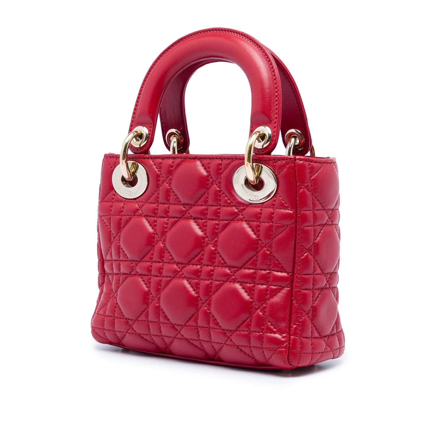 Dior Mini Lambskin Cannage Lady Dior