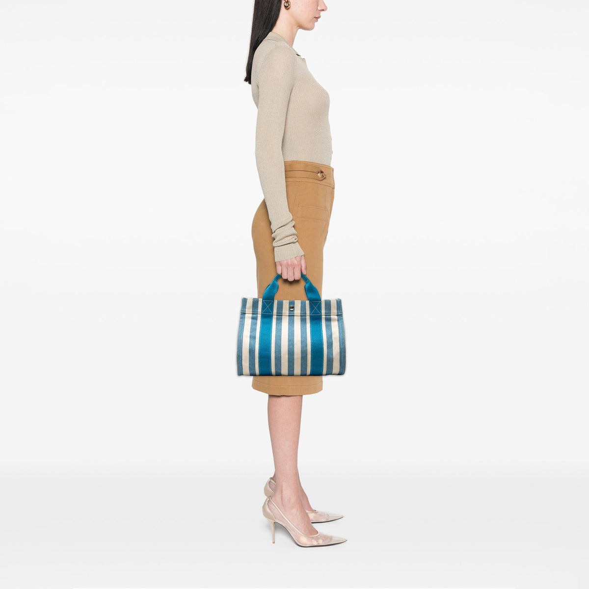 Hermès Toile Cannes PM — Blue