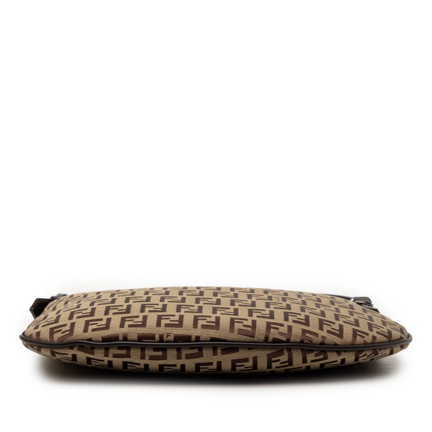 Fendi Zucchino Canvas Oyster Shoulder Bag