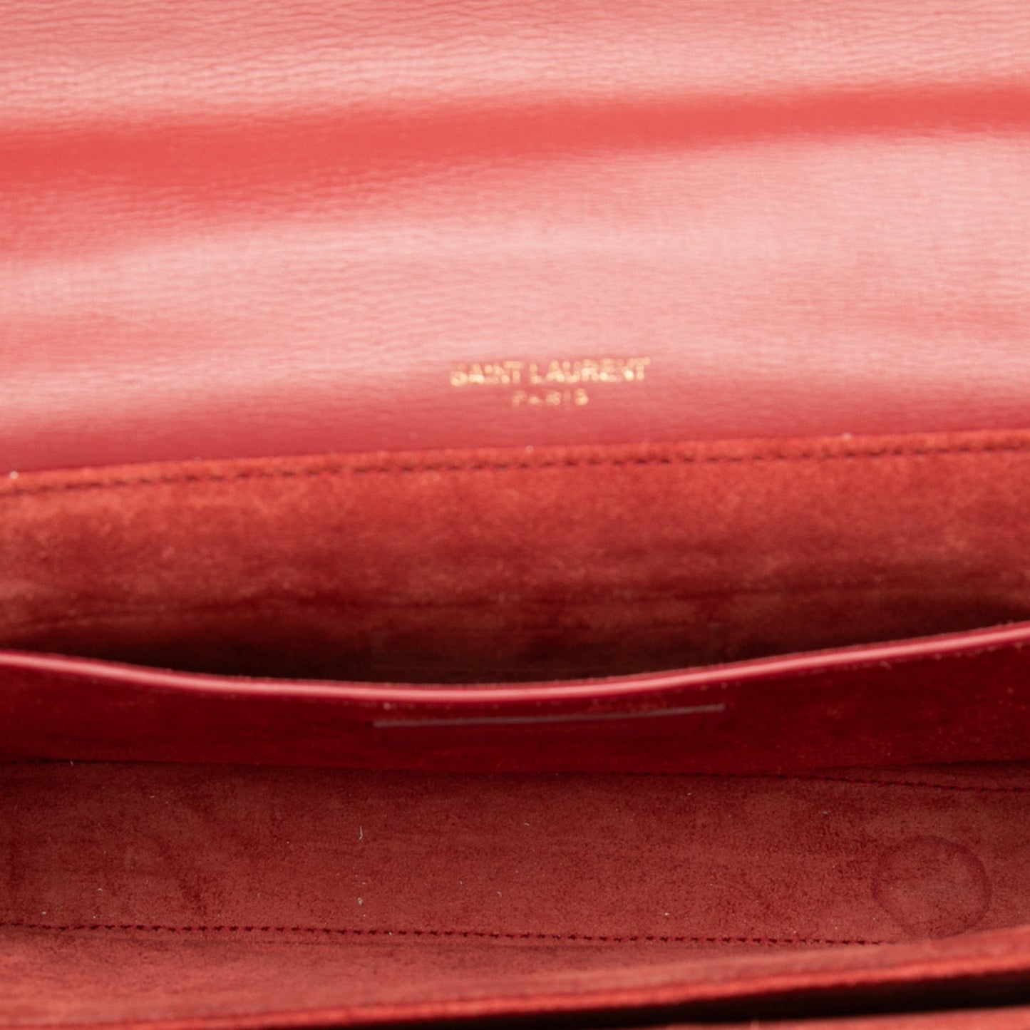 Saint Laurent Medium Calfskin and Suede Bellechasse Bag