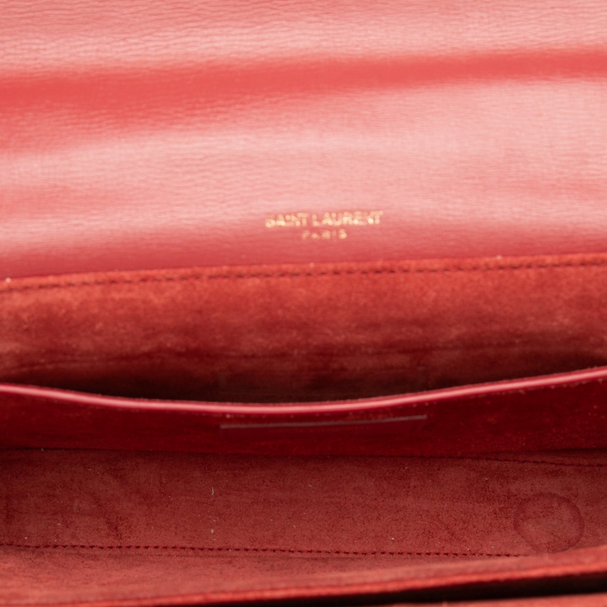 Saint Laurent Medium Calfskin and Suede Bellechasse Bag