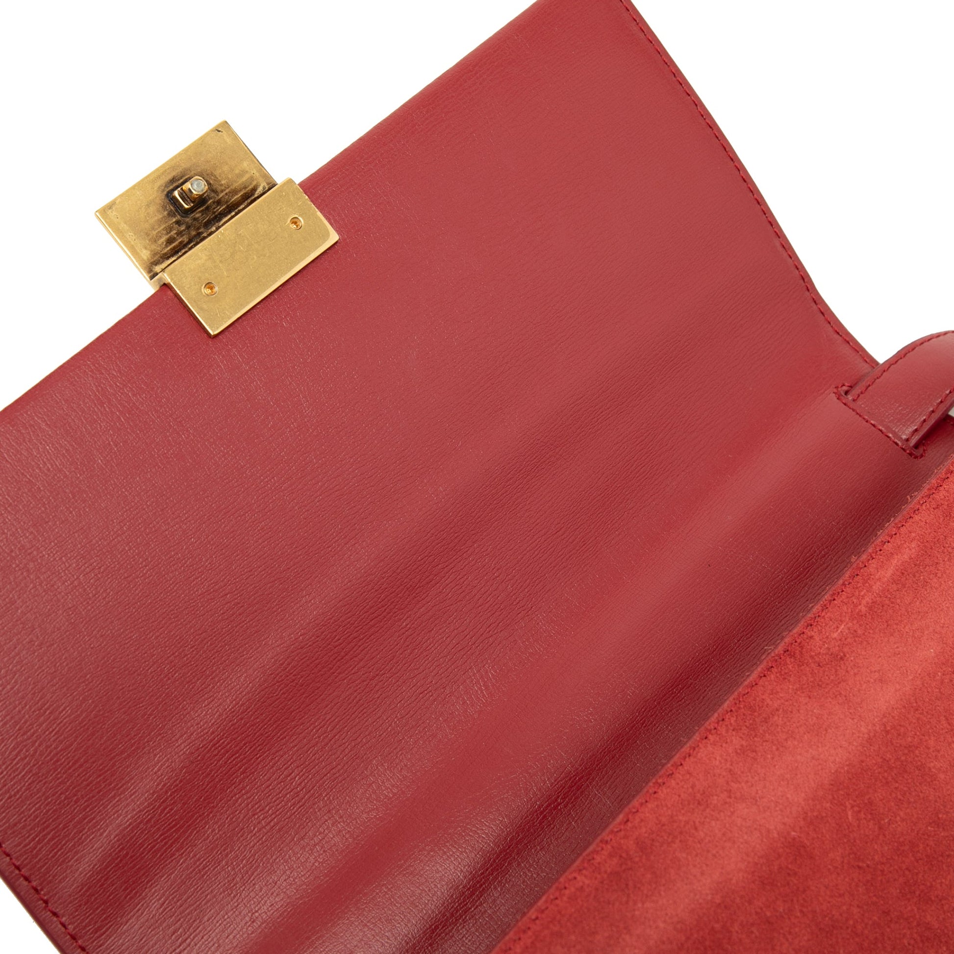 Saint Laurent Medium Calfskin and Suede Bellechasse Bag